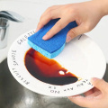 Kitchen cleaning scrubber cellulose sponge scrub with scouring pad